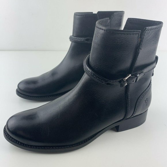 Womens Frye Boots Size 6 Melissa Seam Short Black - Picture 2 of 12